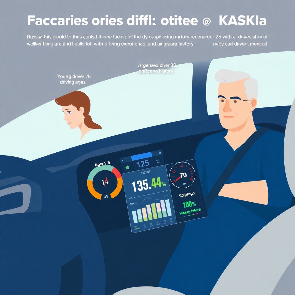 Как меняется стоимость КАСКО в зависимости от возраста и стажа водителя.