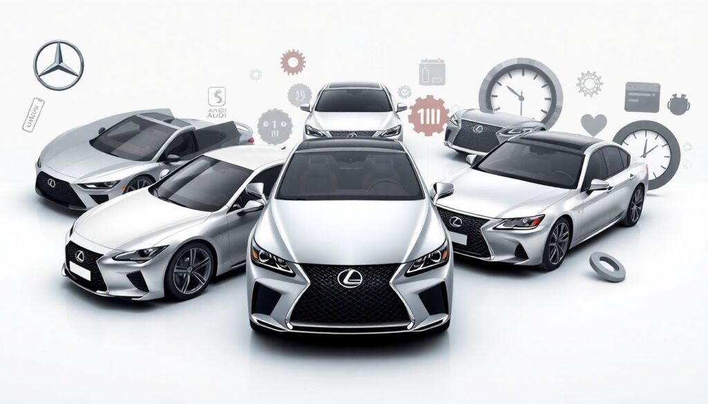 Стоимость владения автомобилем премиум-класса (Mercedes, Audi, Lexus). - иллюстрация