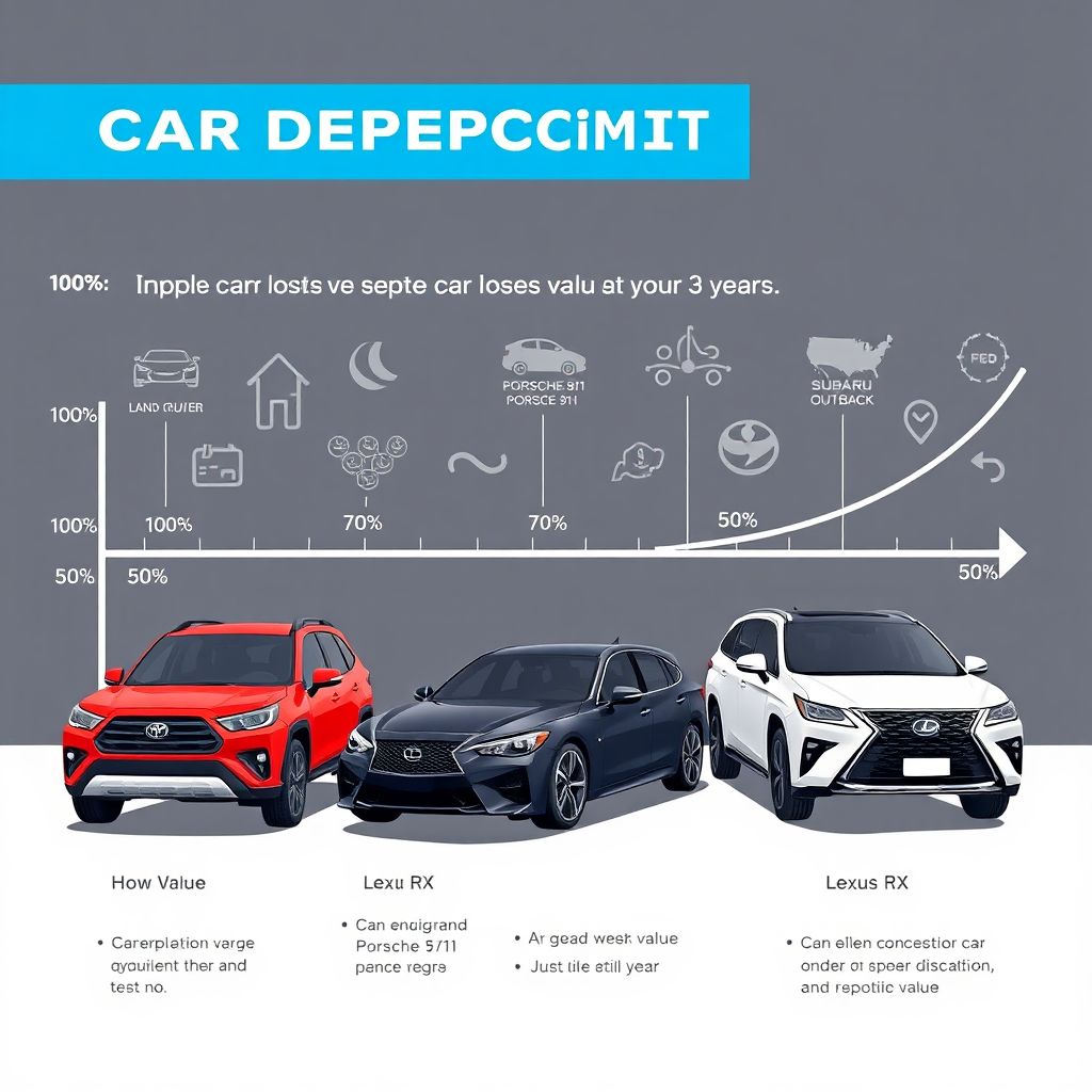 Какие автомобили меньше всего теряют в цене за первые три года.