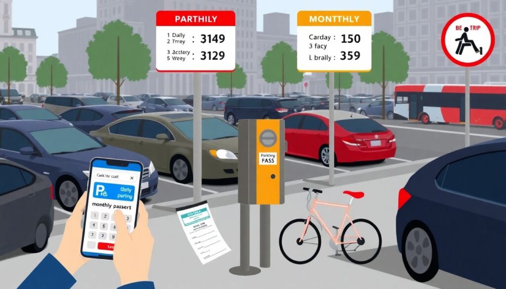 Расходы на платные парковки в центре города: как сэкономить. - иллюстрация