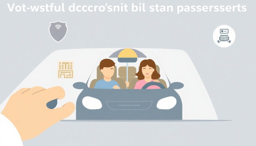 Страхование от несчастных случаев для водителя и пассажиров. - иллюстрация