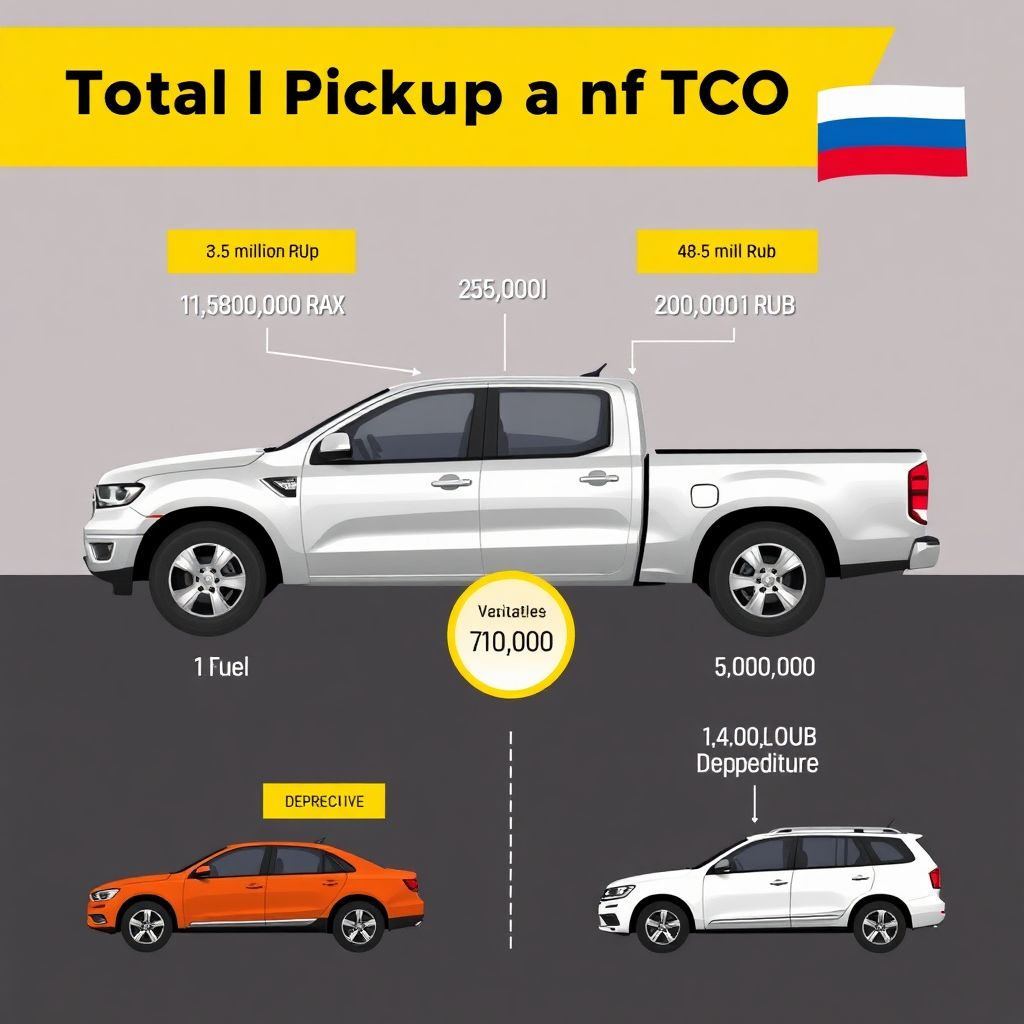 Стоимость владения пикапом в России.