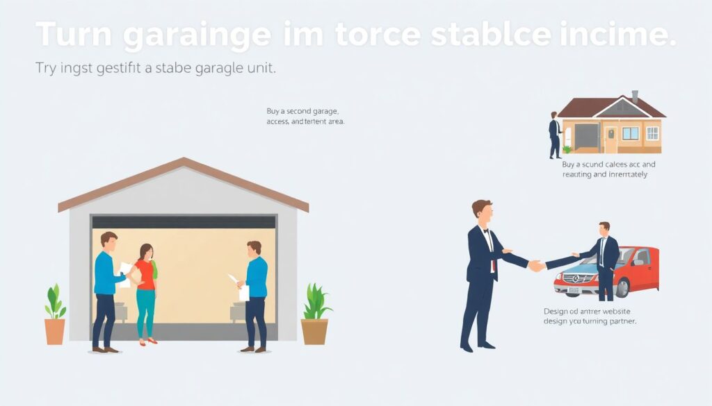 Стоимость аренды гаража или парковочного места. - иллюстрация