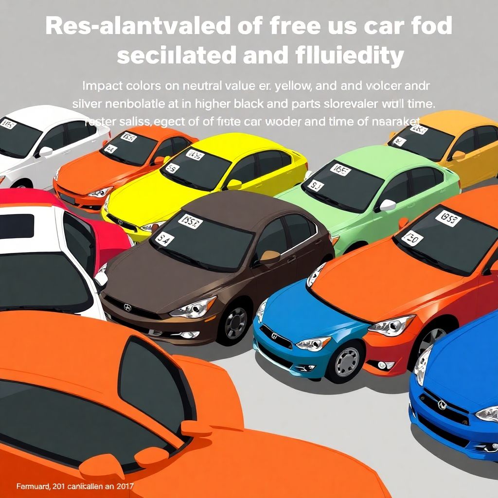 Как влияет цвет автомобиля на его стоимость и ликвидность.
