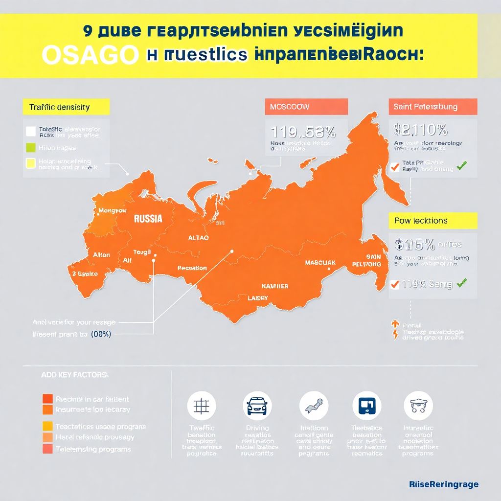 Как влияет регион прописки на стоимость ОСАГО.