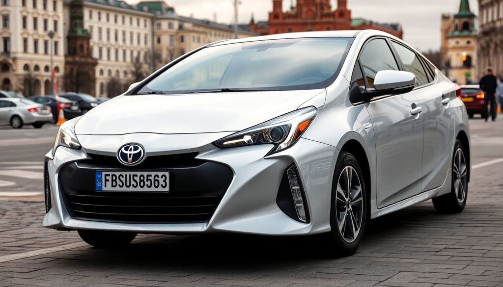 Стоимость владения гибридным автомобилем Toyota Prius. - иллюстрация