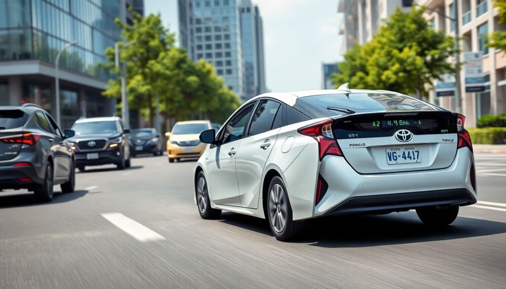 Стоимость владения гибридным автомобилем Toyota Prius. - иллюстрация