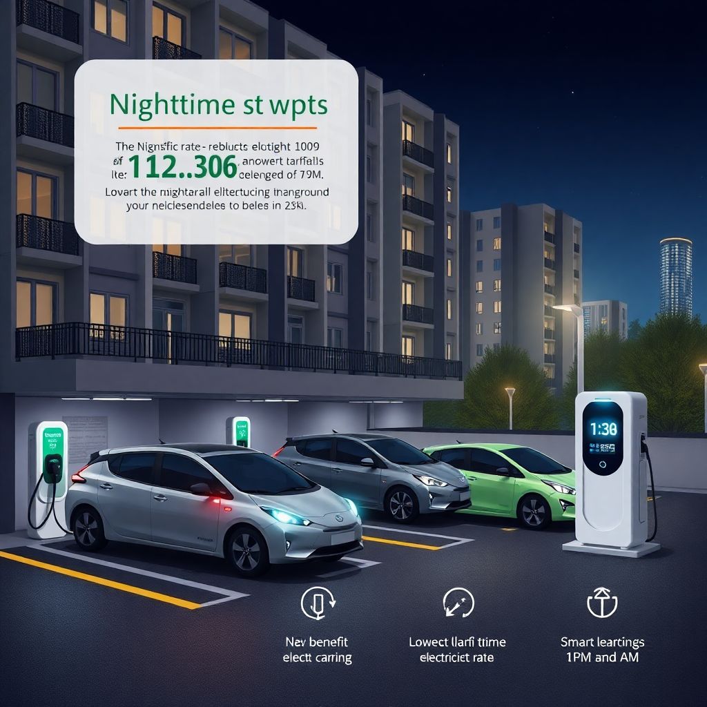 Как экономить, используя ночной тариф для зарядки электромобиля.
