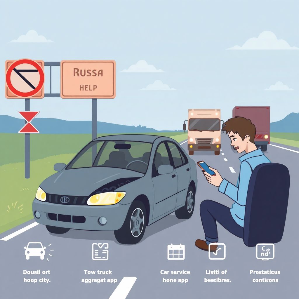 Расходы на эвакуатор при поломке в другом городе.