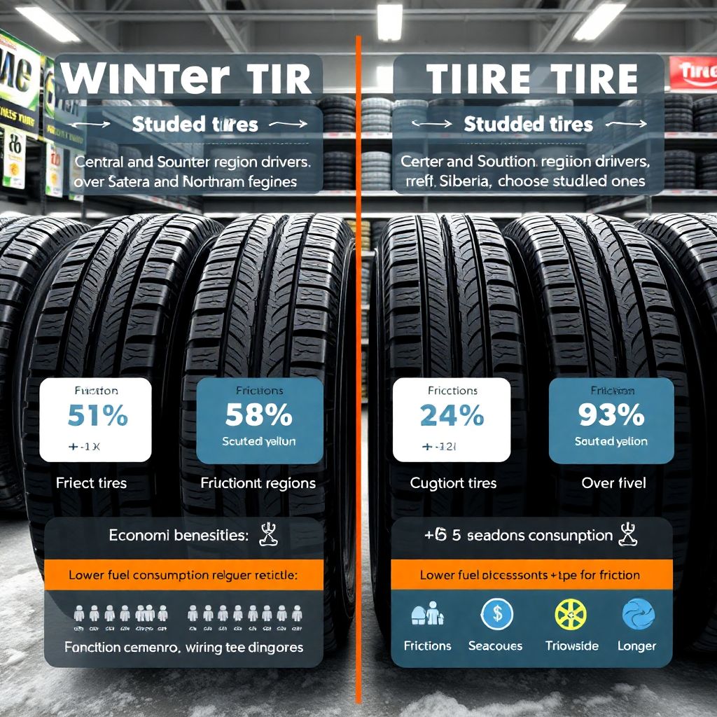 Как выбрать зимние шины: шипы или липучка с выгодой для бюджета Как выбрать зимние шины: шипы или липучка с точки зрения экономии.