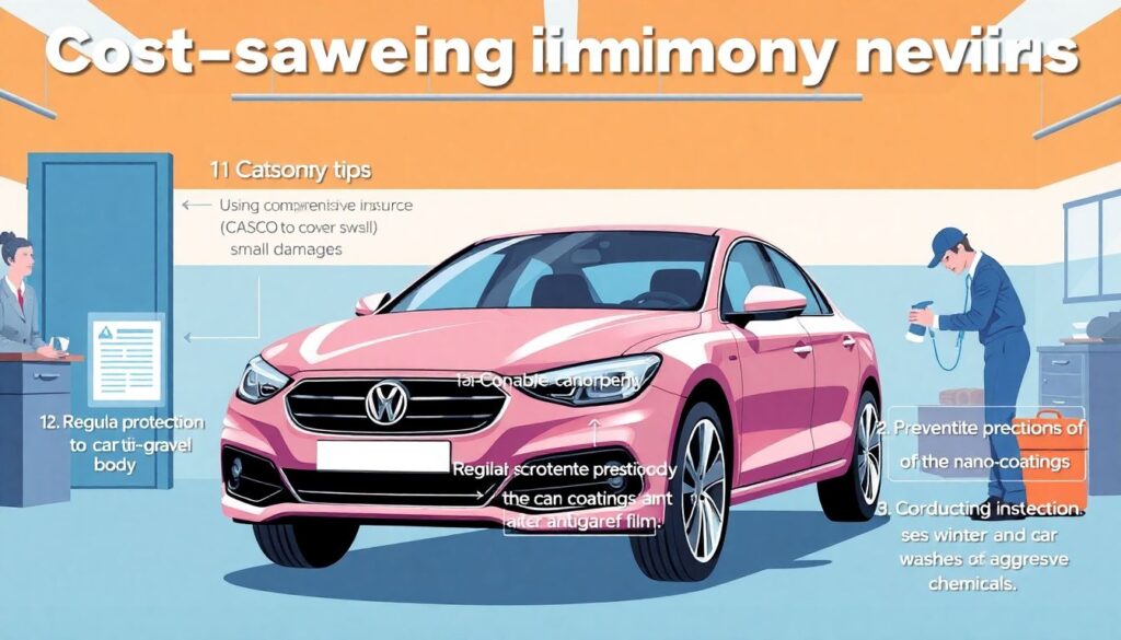 Расходы на мелкий кузовной ремонт: удаление царапин и вмятин. - иллюстрация