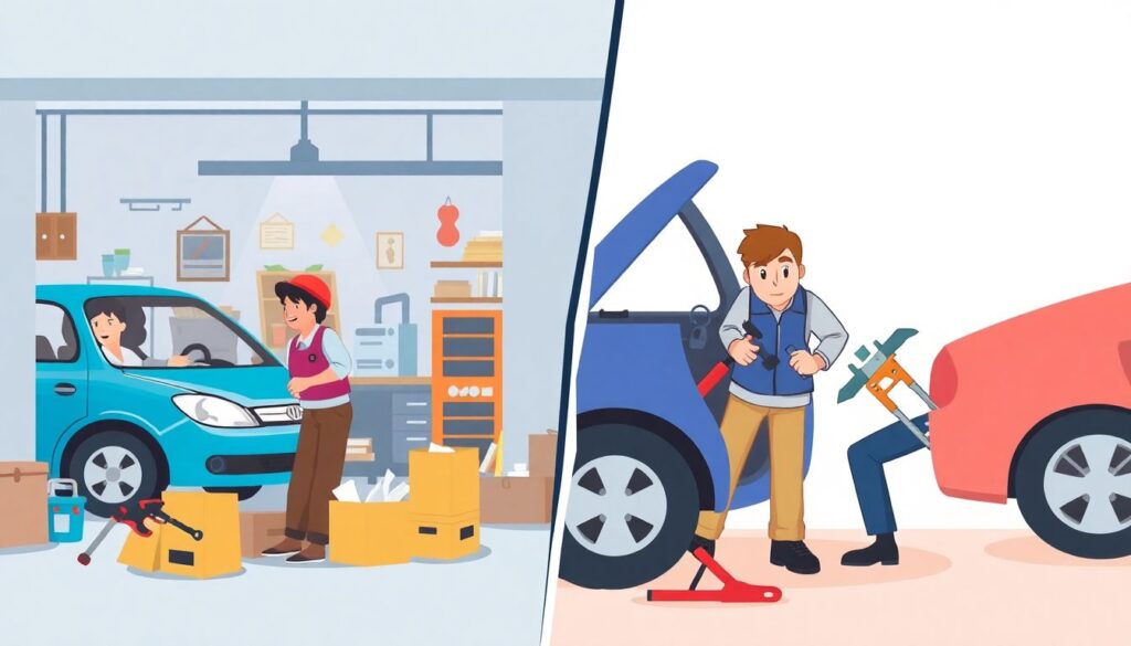 Расходы на мелкий кузовной ремонт: удаление царапин и вмятин. - иллюстрация