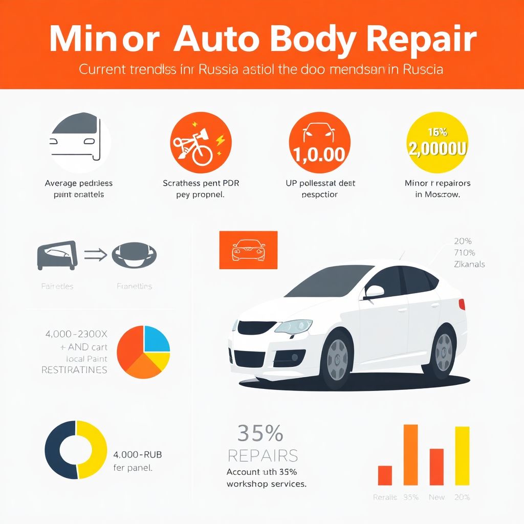 Расходы на мелкий кузовной ремонт: удаление царапин и вмятин.