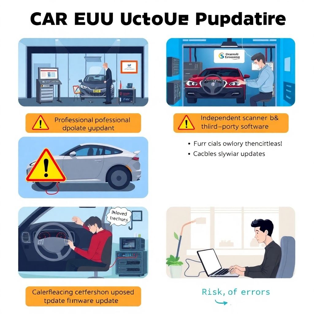 Расходы на обновление прошивки электронных блоков автомобиля.