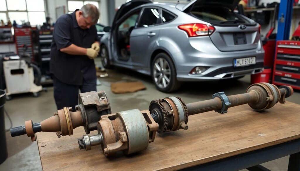 Сколько стоит замена рулевой рейки. - иллюстрация