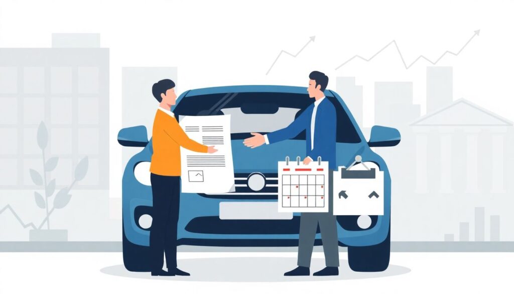 Продажа автомобиля в рассрочку между физлицами — как правильно оформить сделку Как оформить продажу автомобиля в рассрочку между физлицами. - иллюстрация