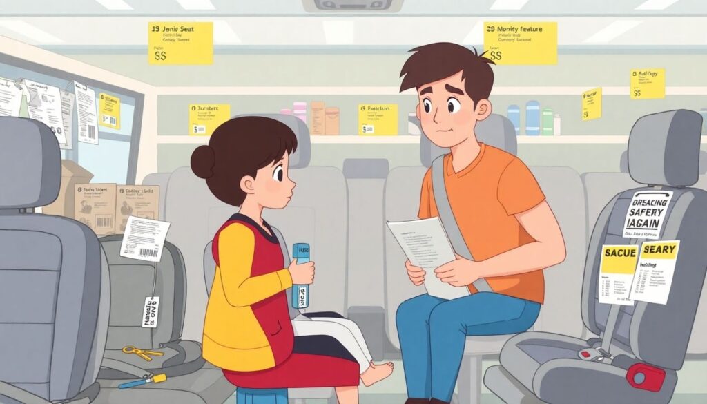 Расходы на детское удерживающее устройство (бустер). - иллюстрация