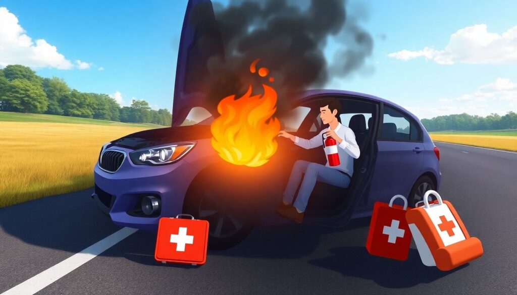 Расходы на огнетушитель, аптечку и знак аварийной остановки для водителей в 2024 году Расходы на огнетушитель, аптечку и знак аварийной остановки. - иллюстрация