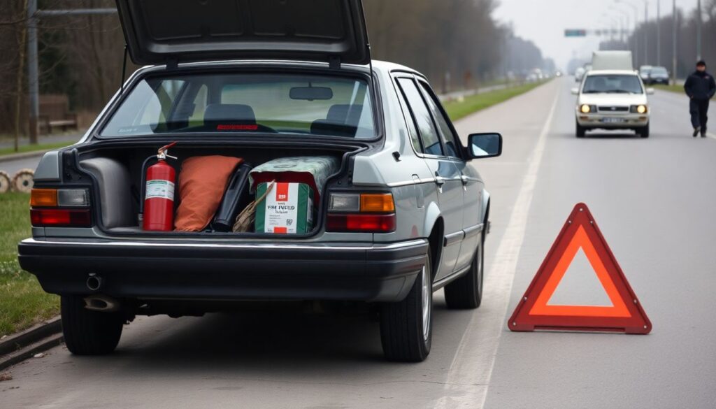 Расходы на огнетушитель, аптечку и знак аварийной остановки для водителей в 2024 году Расходы на огнетушитель, аптечку и знак аварийной остановки. - иллюстрация