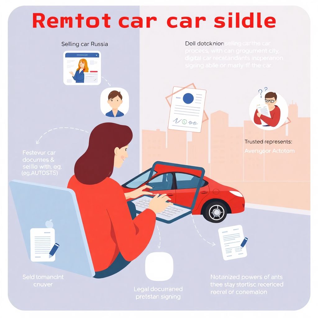 Как продать автомобиль, если вы находитесь в другом городе.