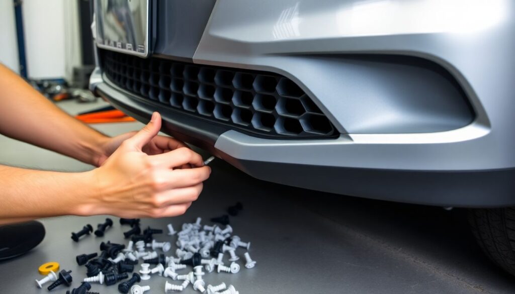 Расходы на защитную сетку в бампер. - иллюстрация