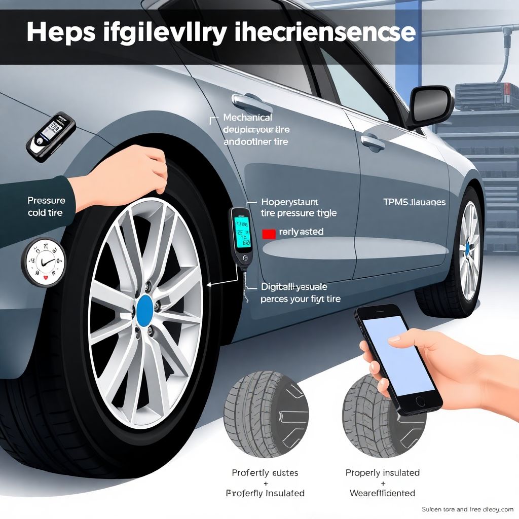 Расходы на регулярную проверку давления в шинах.