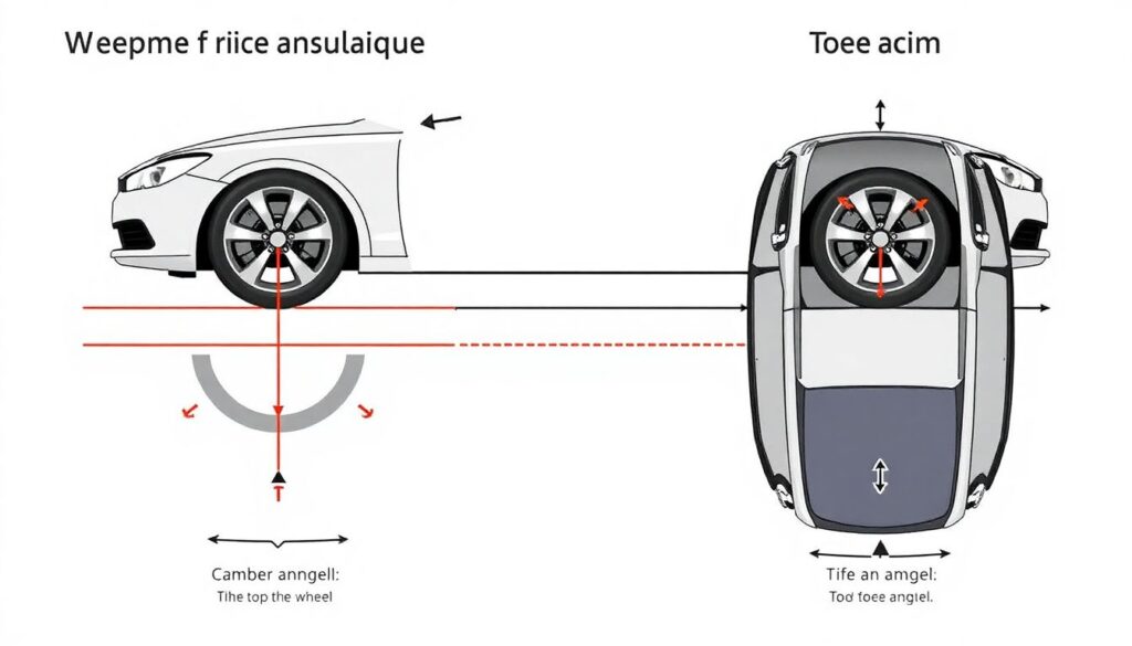 Развал-схождение: стоимость проверки и регулировки в автосервисе Расходы на проверку и регулировку развал-схождения. - иллюстрация