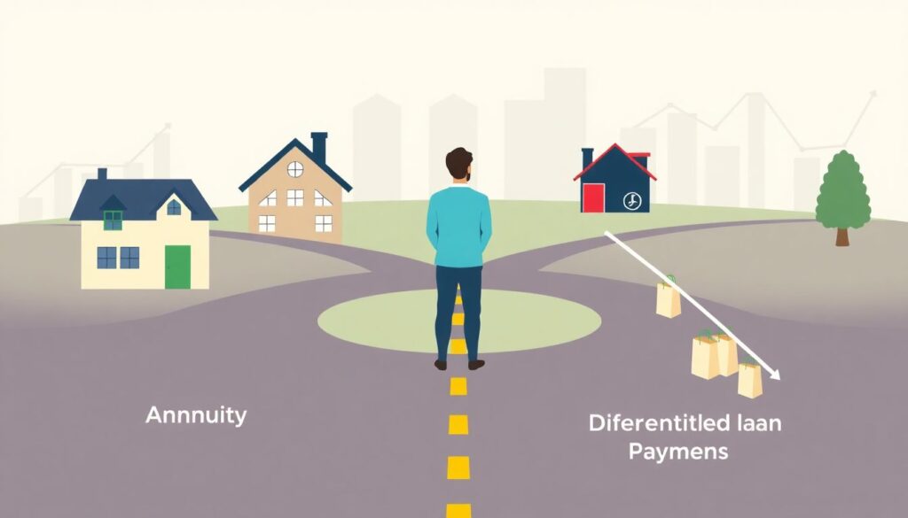 Как выбрать между аннуитетными и дифференцированными платежами по кредиту. - иллюстрация