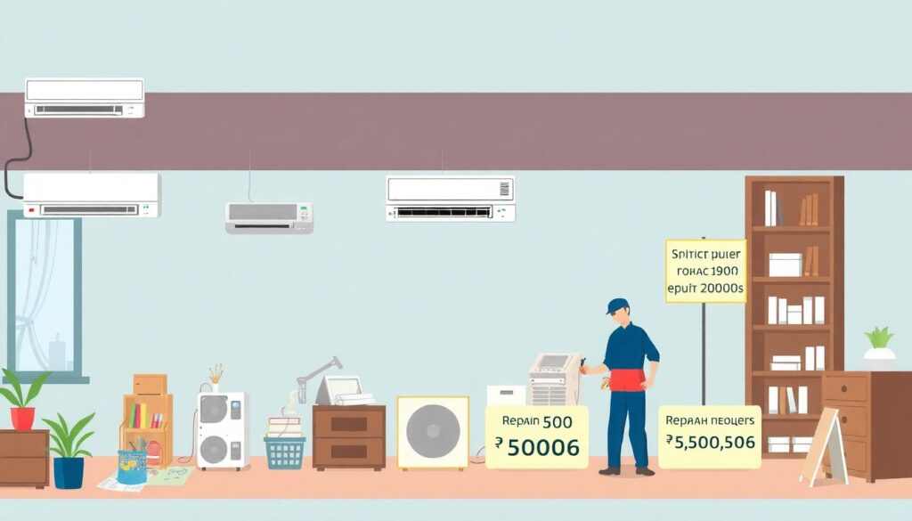 Сколько стоит ремонт кондиционера — актуальные цены и что влияет на стоимость Сколько стоит ремонт кондиционера. - иллюстрация