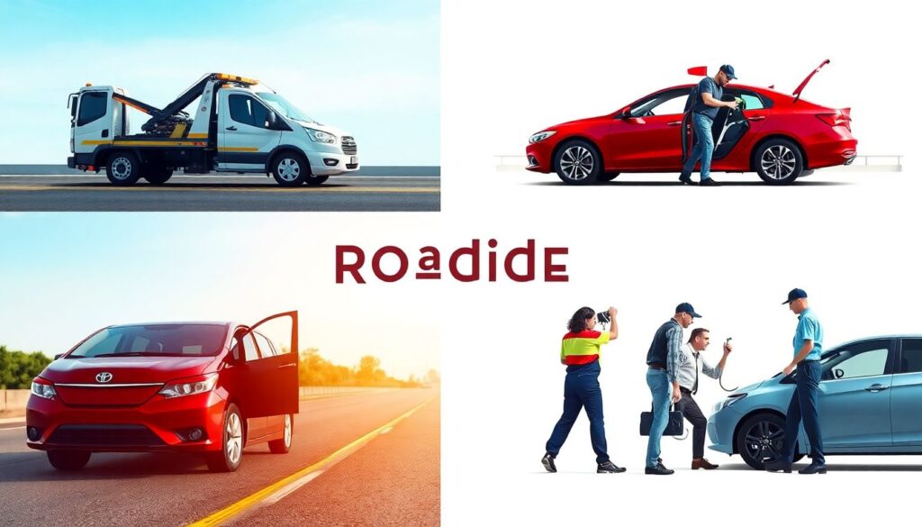 Как работает помощь на дорогах от страховых компаний. - иллюстрация