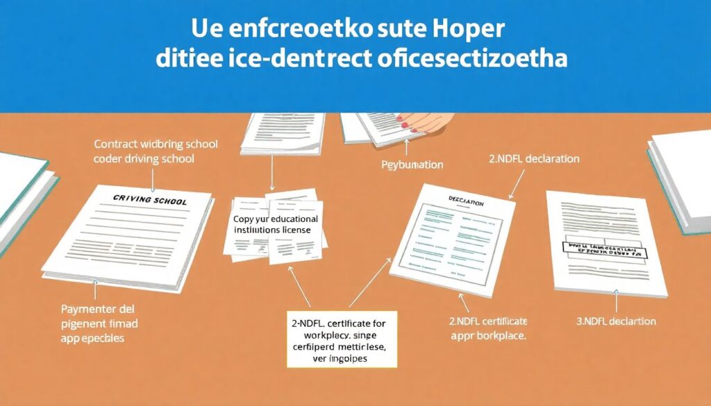 Как получить налоговый вычет за платное обучение в автошколе. - иллюстрация
