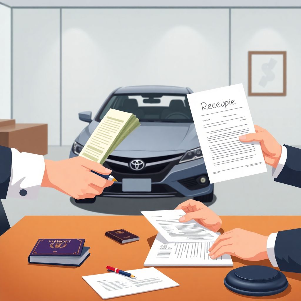 Как составить расписку в получении денег за автомобиль.