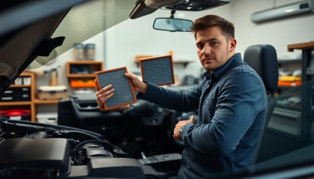 Замена воздушного и салонного фильтров — сколько стоит процедура в 2024 году Сколько стоит замена воздушного и салонного фильтров. - иллюстрация