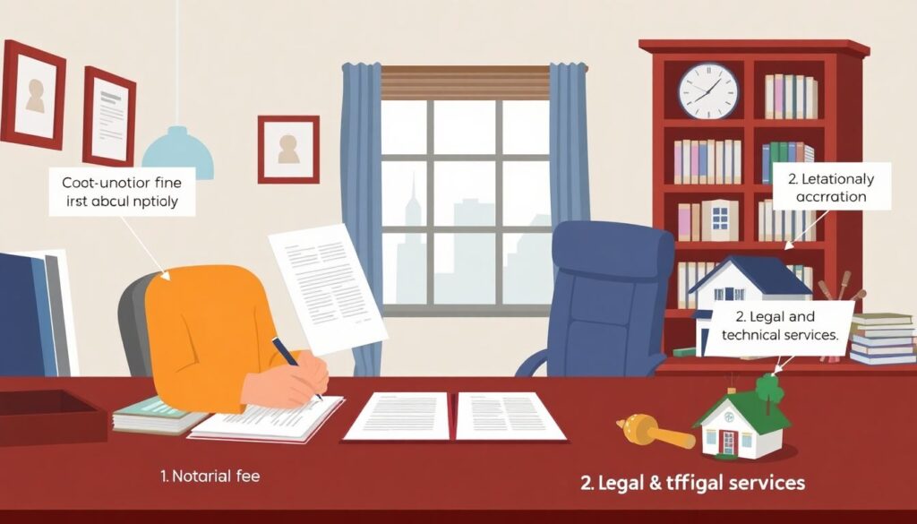 Расходы на оплату услуг нотариуса при оформлении сделки. - иллюстрация