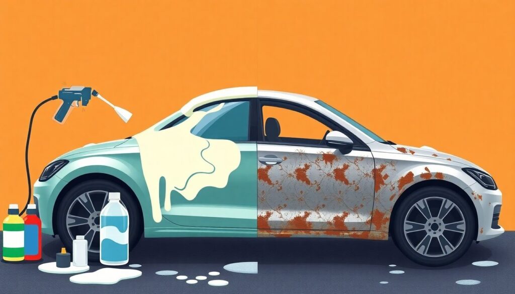 Расходы на автохимию для ухода за машиной: сколько стоит качественный уход Расходы на качественную автохимию для ухода за машиной. - иллюстрация