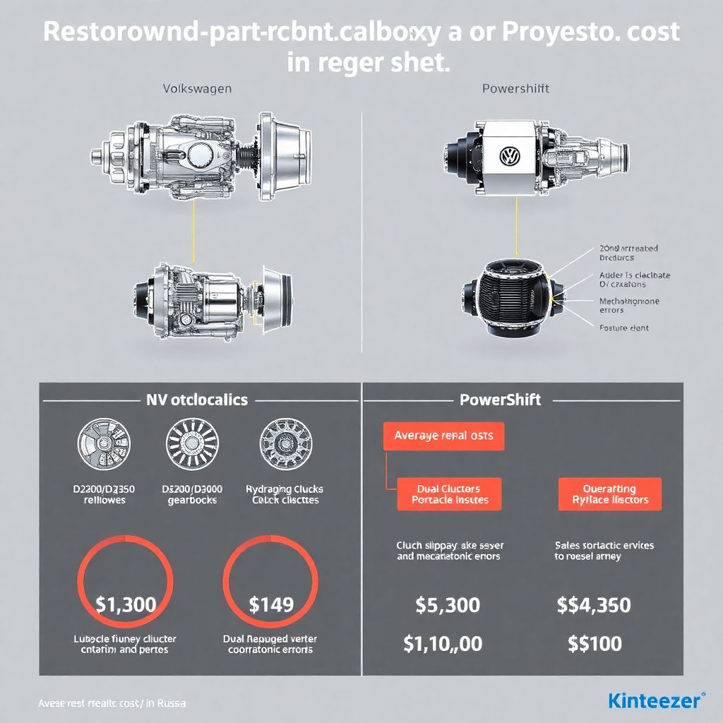 Сколько стоит ремонт роботизированной коробки передач (dsg, powershift)?
