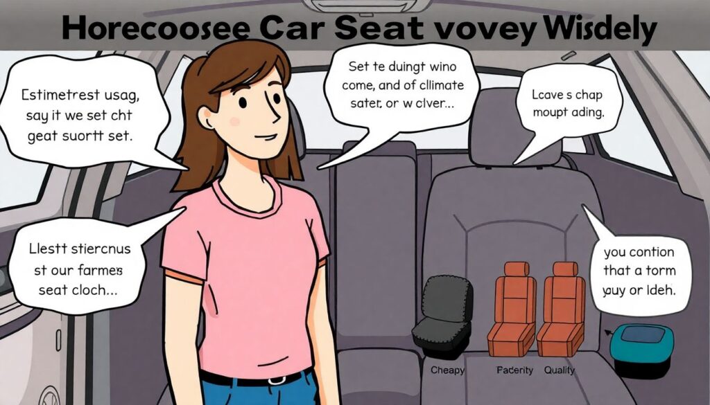 Расходы на качественные чехлы для сидений. - иллюстрация