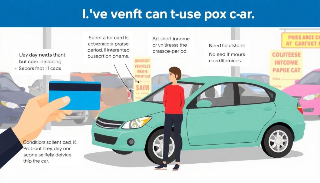 Выгоден ли кредит на карту для покупки недорогого автомобиля. - иллюстрация