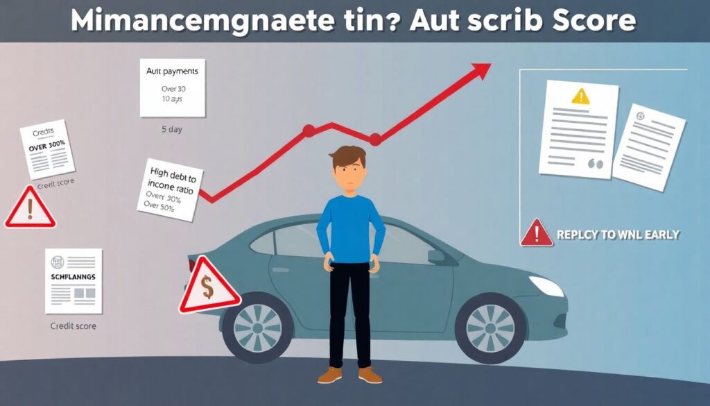 Как автомобиль влияет на ваш кредитный рейтинг. - иллюстрация