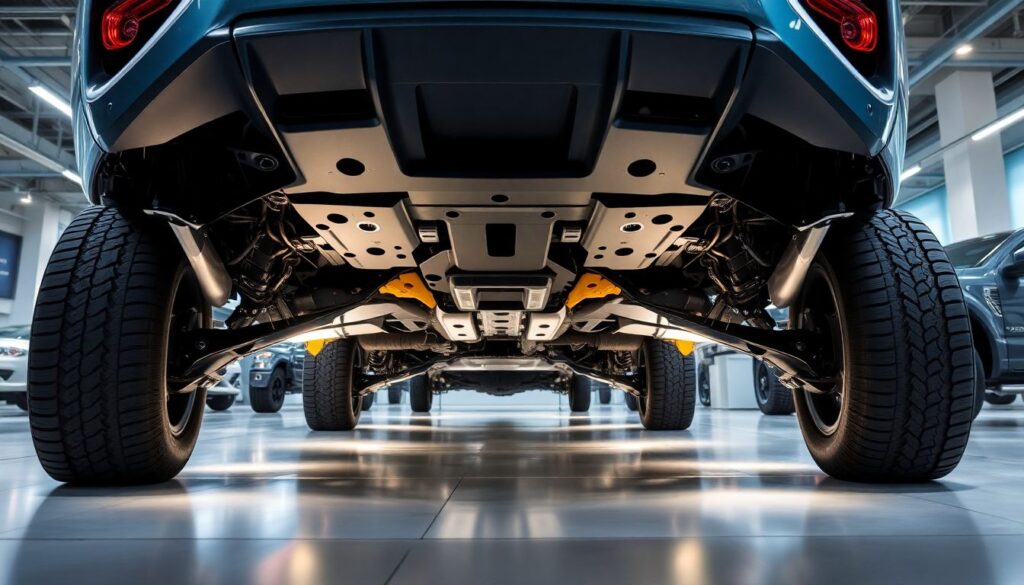 Установка защиты картера двигателя и КПП — стоимость и основные расходы Расходы на установку защиты картера двигателя и КПП. - иллюстрация