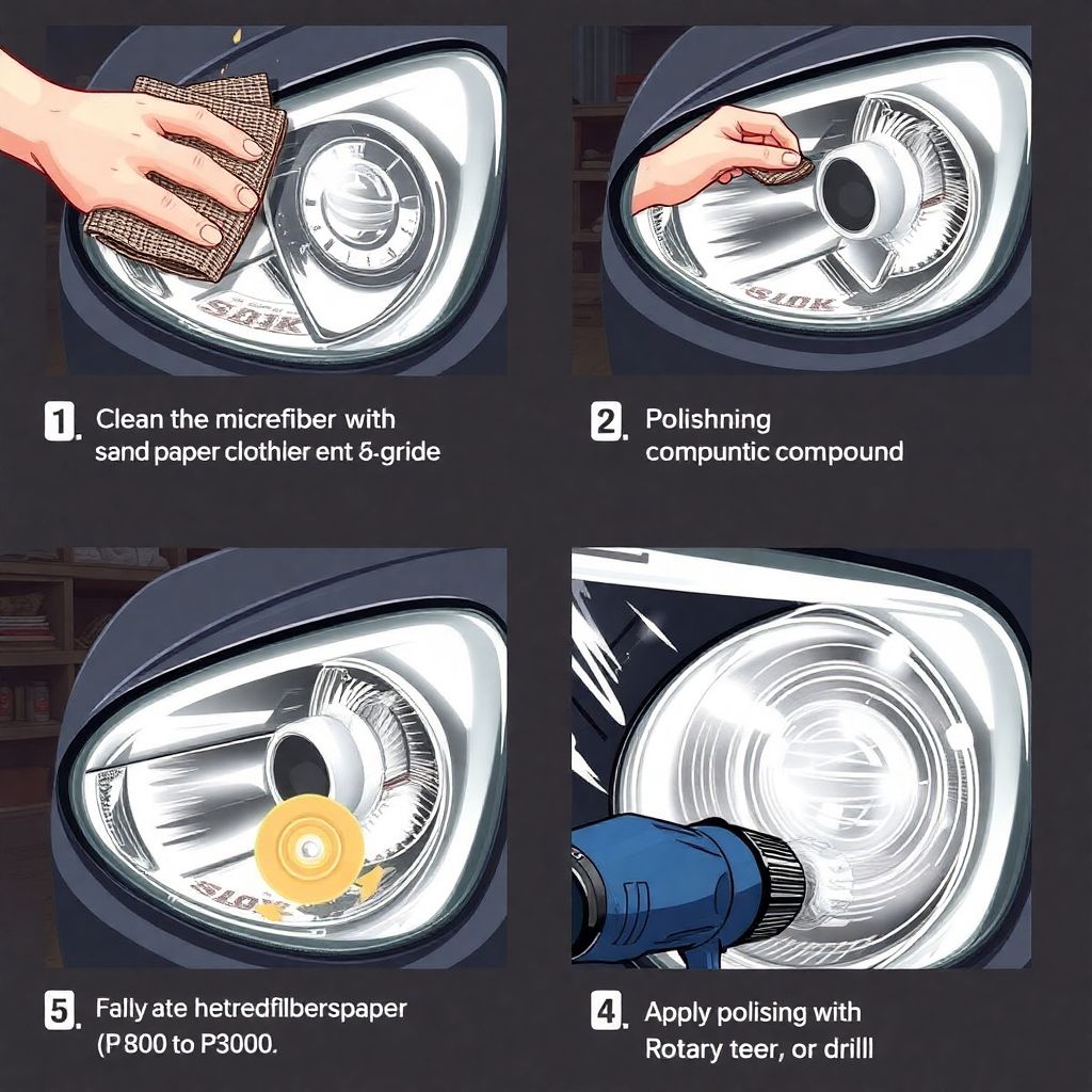 Расходы на восстановление и полировку фар.