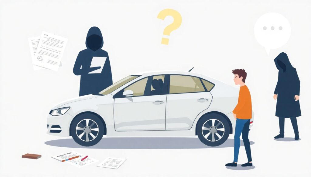 Финансовые риски при покупке автомобиля по серой схеме и как их избежать Финансовые риски покупки автомобиля по серой схеме. - иллюстрация