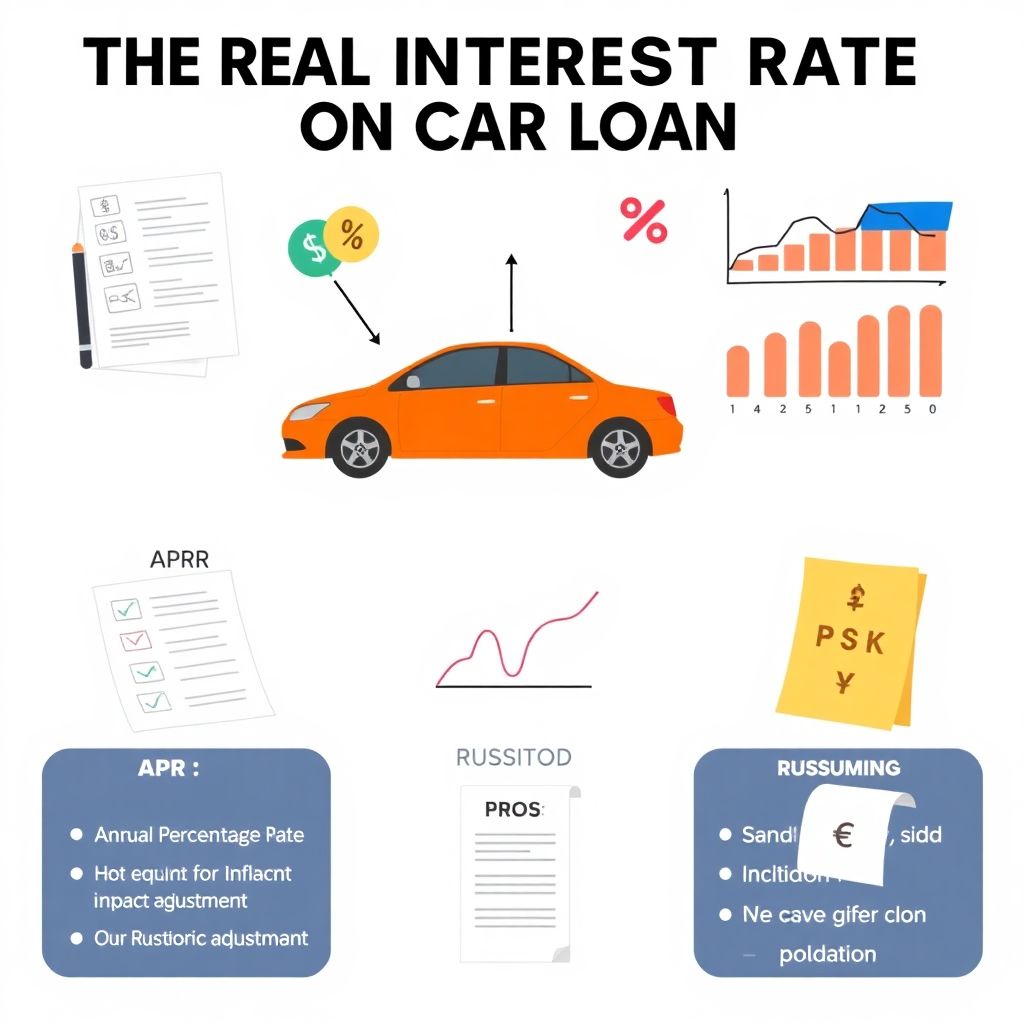 Как рассчитать реальную процентную ставку по автокредиту.