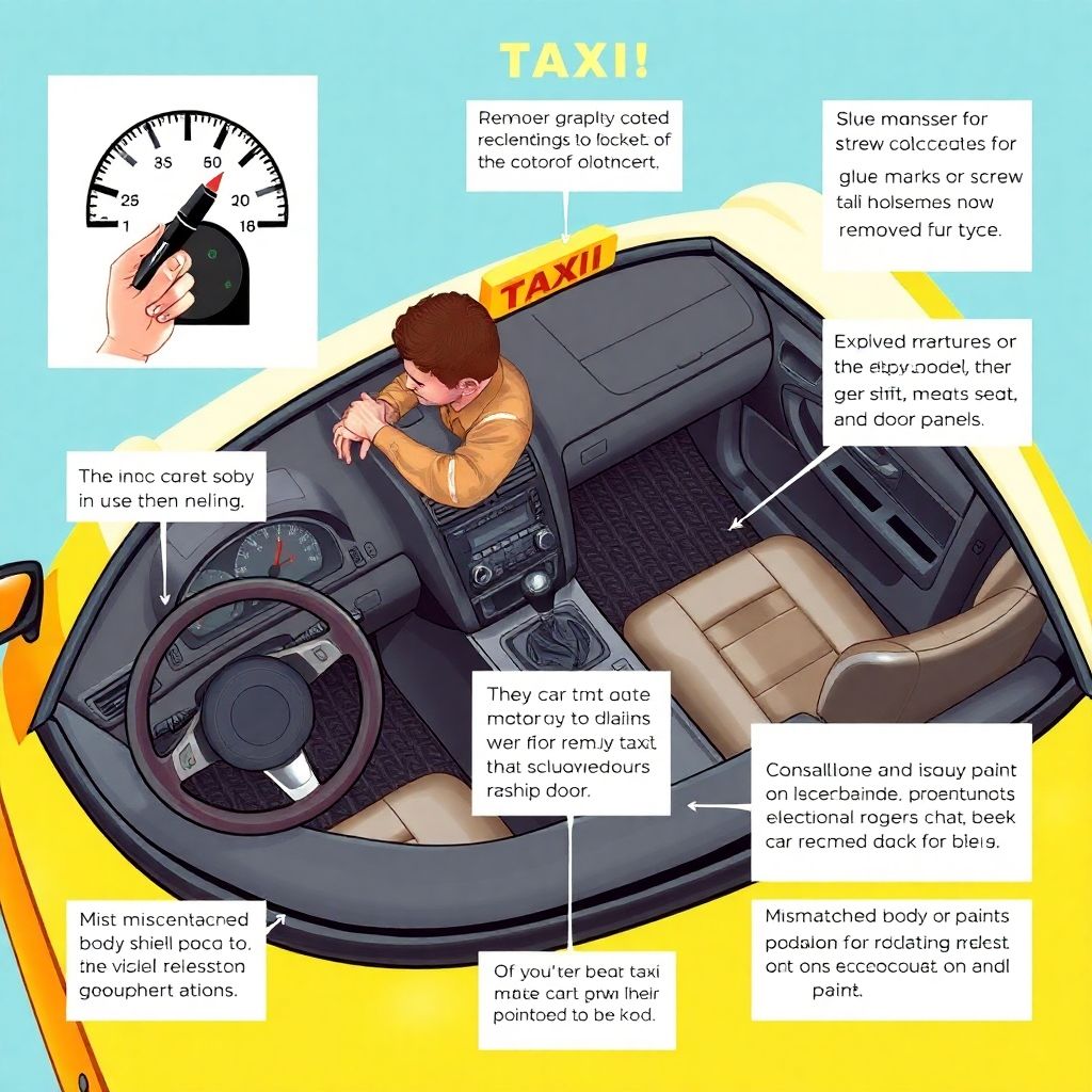 Проверка автомобиля на работу в такси: 5 верных признаков.