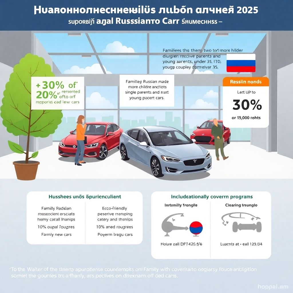 Госпрограмма семейный автомобиль 2025: кто может получить поддержку от государства Госпрограмма Семейный автомобиль: кто может воспользоваться в 2025 году.