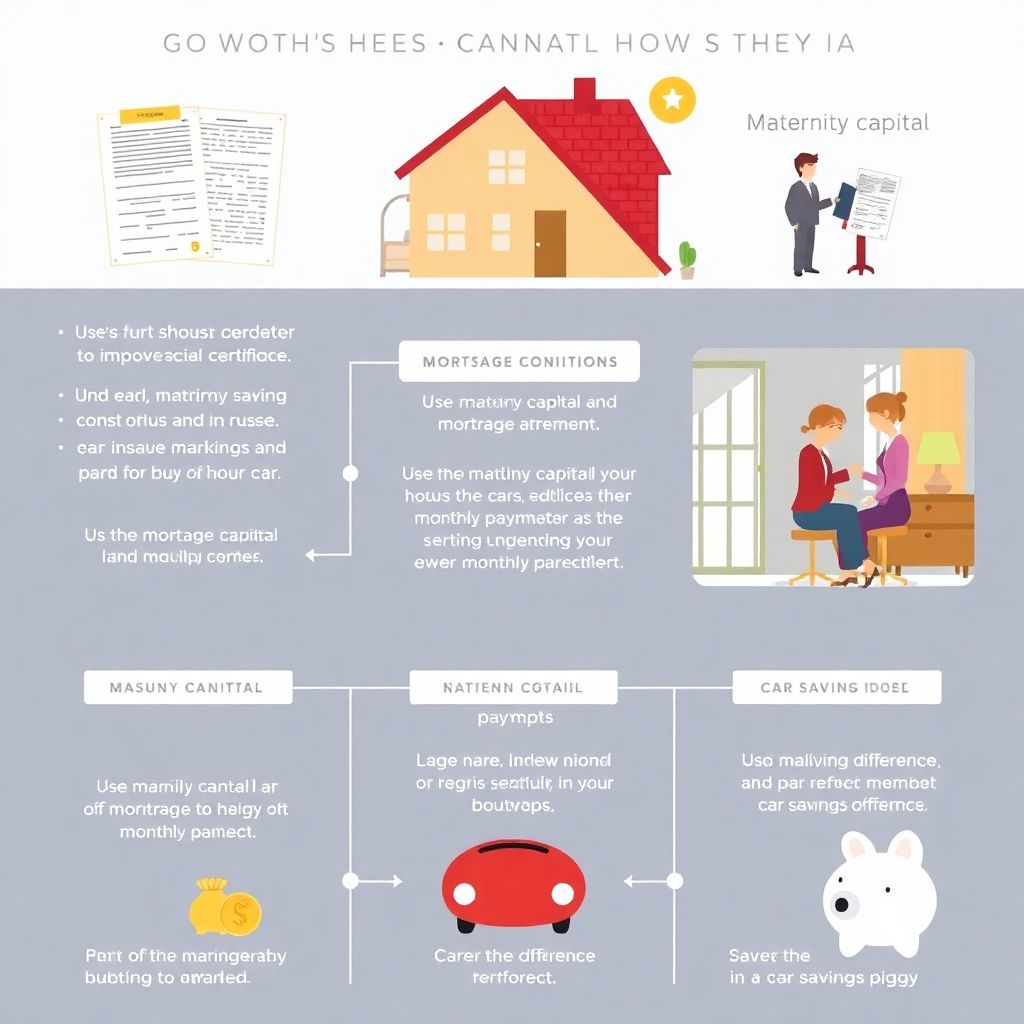 Как использовать материнский капитал для улучшения жилищных условий, чтобы высвободить деньги на авто.