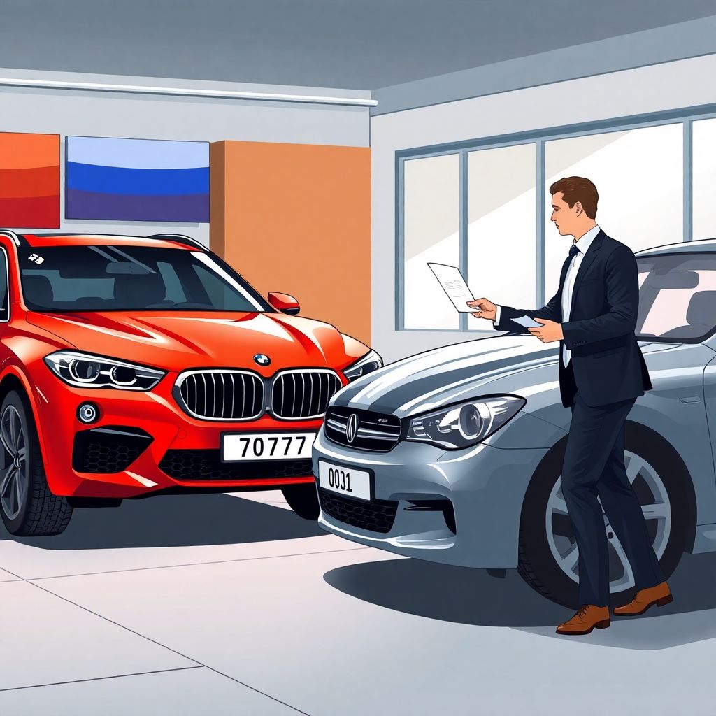 Как продать автомобиль, если на нем установлены красивые номера.