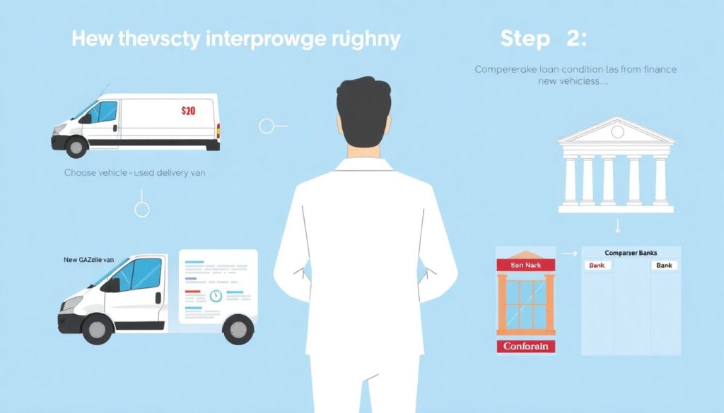 Как оформить кредит на покупку коммерческого транспорта (Газель, фургон). - иллюстрация