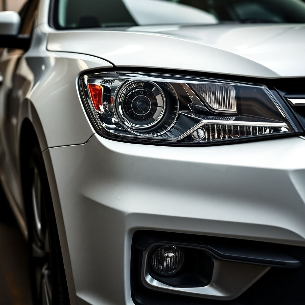 Проверка автомобиля на предмет повреждений от града.