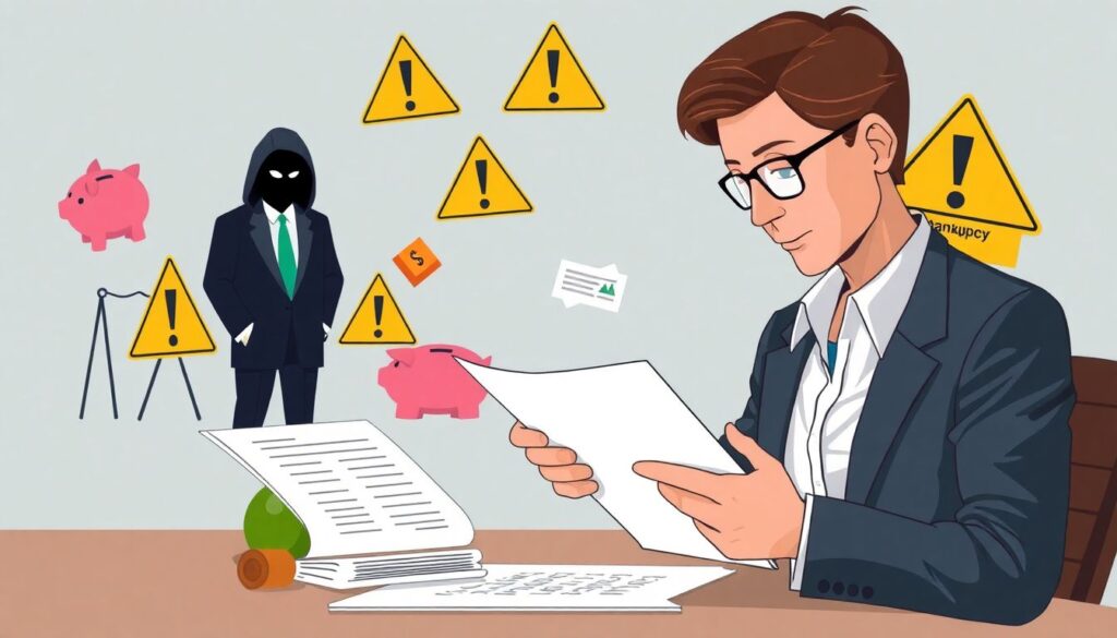 Проверка продавца-физлица на наличие долгов и банкротства. - иллюстрация